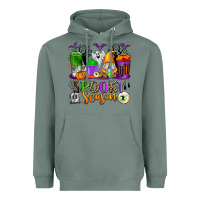 Sage Spooky Season Coffee Cups Heavyweight Hoodie - texasbilliewilder