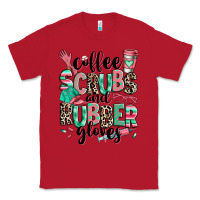 Red coffee scrubs and rubber gloves Classic Tee - RanaPortraitStore