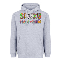 Heather Grey Spooky State of Mind Heavyweight Hoodie - texasbilliewilder