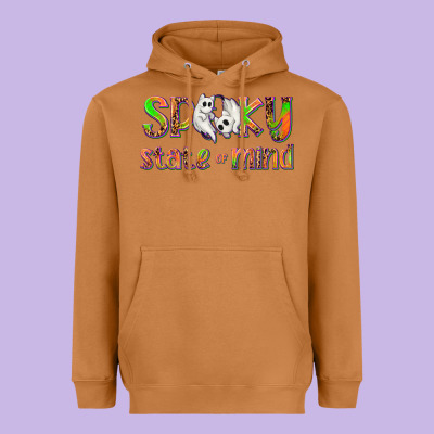 Spooky State Of Mind Heavyweight Hoodie Designed By Texasbilliewilder