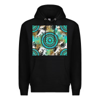 Black gemstone leopard cowhide Premium Hoodie - NancyCooperArtShop