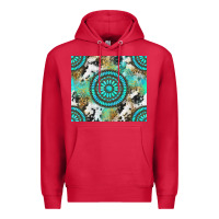 Cardinal gemstone leopard cowhide Premium Hoodie - NancyCooperArtShop
