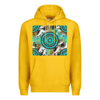 Lemon gemstone leopard cowhide Premium Hoodie - NancyCooperArtShop