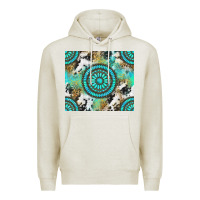 Oatmeal Heather gemstone leopard cowhide Premium Hoodie - NancyCooperArtShop