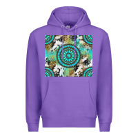 Purple gemstone leopard cowhide Premium Hoodie - NancyCooperArtShop