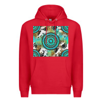 Red gemstone leopard cowhide Premium Hoodie - NancyCooperArtShop