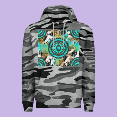 Gemstone Leopard Cowhide Premium Hoodie Designed By Nancycooperartshop
