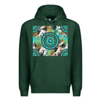 Sports Green gemstone leopard cowhide Premium Hoodie - NancyCooperArtShop