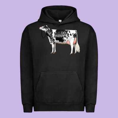 Holstein Dairy Cow Urban Hoodie Designed By Lillyallendesigns