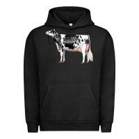 Pigment Black Holstein Dairy Cow Urban Hoodie - LillyAllenDesigns