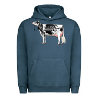 Pigment Midnight Navy Holstein Dairy Cow Urban Hoodie - LillyAllenDesigns