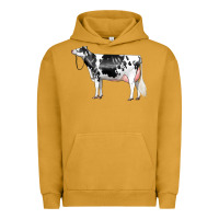 Pigment Peanut Butter Holstein Dairy Cow Urban Hoodie - LillyAllenDesigns