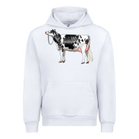 White Holstein Dairy Cow Urban Hoodie - LillyAllenDesigns