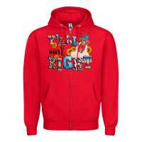 Red Y'all ain't right crazy Zipper Hoodie - texasbilliewilder