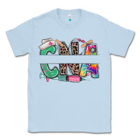 Dusty Blue custom name cna nurse Classic Tee - RanaPortraitStore