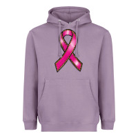 Lavender breast cancer ribbon Heavyweight Hoodie - RanaPortraitStore