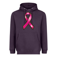 Plum breast cancer ribbon Heavyweight Hoodie - RanaPortraitStore