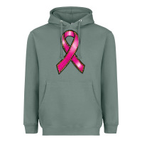 Sage breast cancer ribbon Heavyweight Hoodie - RanaPortraitStore