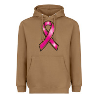 Toasted Coconut breast cancer ribbon Heavyweight Hoodie - RanaPortraitStore