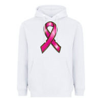 White breast cancer ribbon Heavyweight Hoodie - RanaPortraitStore