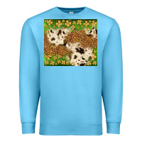 Ocean Blue St. Patrick's Day shamrock tumbler Premium Sweatshirt - Neo Western