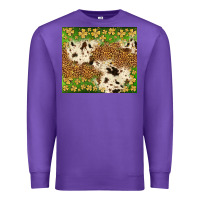 Purple St. Patrick's Day shamrock tumbler Premium Sweatshirt - Neo Western