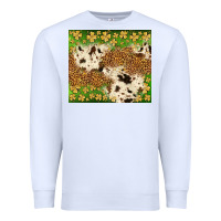 White St. Patrick's Day shamrock tumbler Premium Sweatshirt - Neo Western