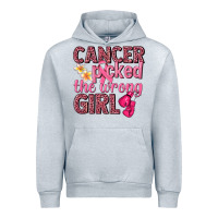 Heather Grey cancer picked the wrong girl Urban Hoodie - NancyCooperArtShop