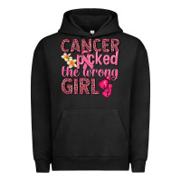 Pigment Black cancer picked the wrong girl Urban Hoodie - NancyCooperArtShop