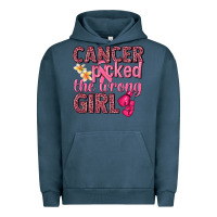 Pigment Midnight Navy cancer picked the wrong girl Urban Hoodie - NancyCooperArtShop
