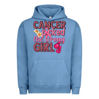 Pigment Pebble Blue cancer picked the wrong girl Urban Hoodie - NancyCooperArtShop