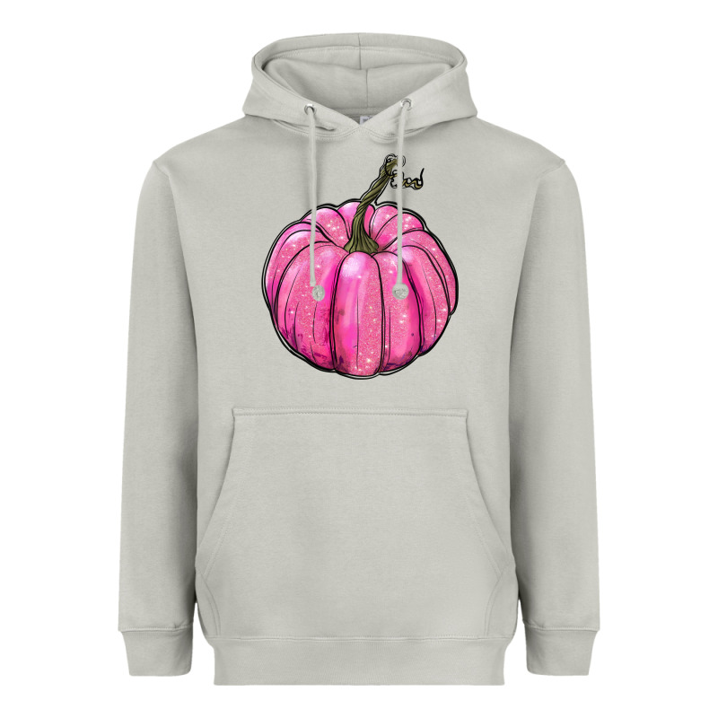 Breast Cancer Awereness Pumpkin Heavyweight Hoodie by RanaPortraitStore | Teevron