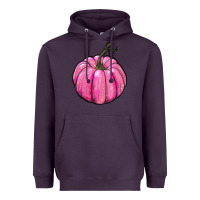 Plum breast cancer awereness pumpkin Heavyweight Hoodie - RanaPortraitStore