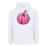 White breast cancer awereness pumpkin Heavyweight Hoodie - RanaPortraitStore