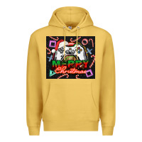 Antique Gold gamer merry christmas Premium Hoodie - NancyCooperArtShop