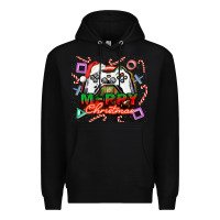 Black gamer merry christmas Premium Hoodie - NancyCooperArtShop