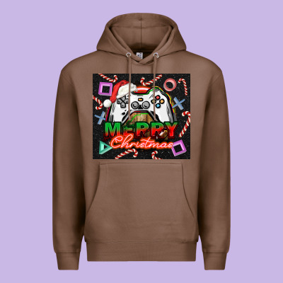 Gamer Merry Christmas Premium Hoodie Designed By Nancycooperartshop