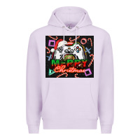 Lilac gamer merry christmas Premium Hoodie - NancyCooperArtShop