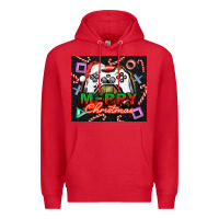Red gamer merry christmas Premium Hoodie - NancyCooperArtShop