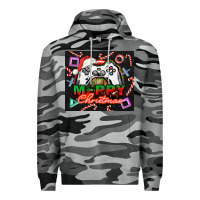 Slate Camo gamer merry christmas Premium Hoodie - NancyCooperArtShop