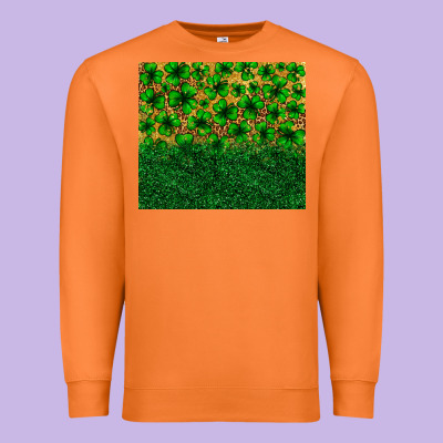 St. Patrick's Day Shamrock Leopard  Tumbler Premium Sweatshirt Designed By Neo Western