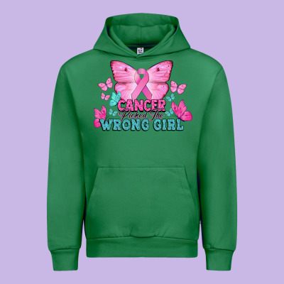 Cancer Picked The Wrong Girl Urban Hoodie Designed By Nancycooperartshop
