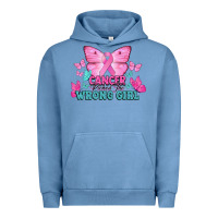 Pigment Pebble Blue cancer picked the wrong girl Urban Hoodie - NancyCooperArtShop