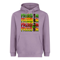 Lavender freedom freedom freedom freedom 1865 Heavyweight Hoodie - Zillion Design Studio