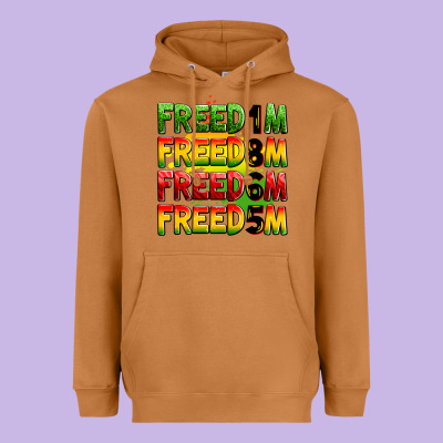 Freedom Freedom Freedom Freedom 1865 Heavyweight Hoodie Designed By Zillion Design Studio