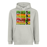 Moon Dust freedom freedom freedom freedom 1865 Heavyweight Hoodie - Zillion Design Studio