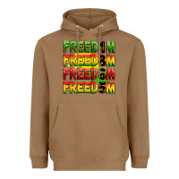 Toasted Coconut freedom freedom freedom freedom 1865 Heavyweight Hoodie - Zillion Design Studio
