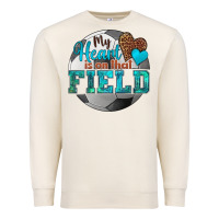 Sandshell my heart is on that field soccer Premium Sweatshirt - HRA Design Shop