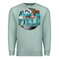 Seafoam my heart is on that field soccer Premium Sweatshirt - HRA Design Shop