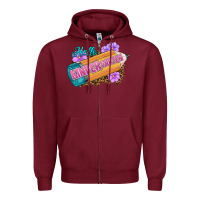 Burgundy Hello Kindergarten Zipper Hoodie - RanaPortraitStore